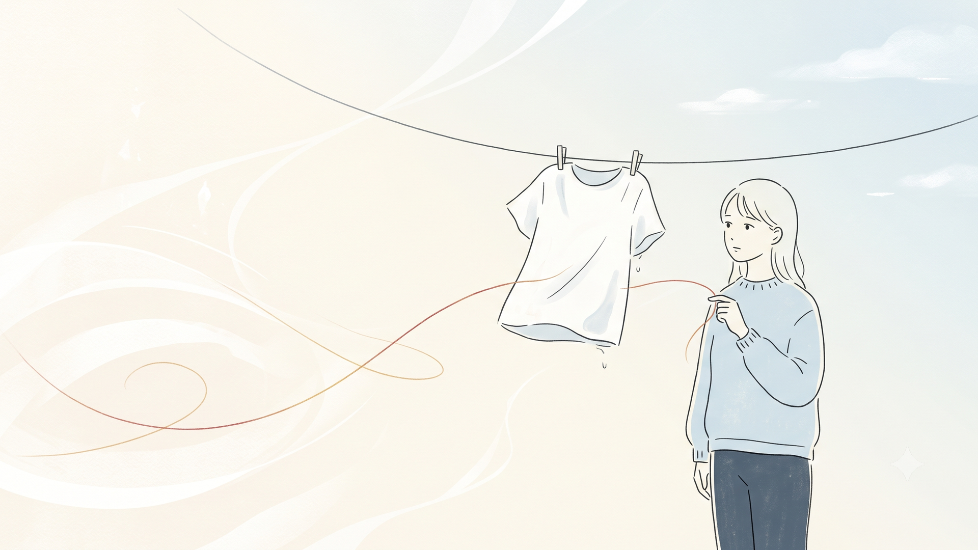 スピッツ「見知らぬ糸」の歌詞を深掘り！『tシャツが乾くまで』の世界観とどうリンクする？ の内容に合う挿絵（追加3枚目）